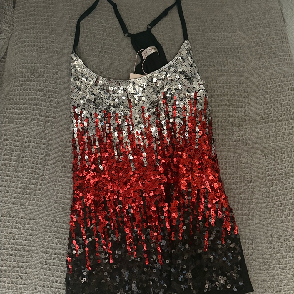 Glamorous Sequin Gradient Tank Top - Picture 4 of 6